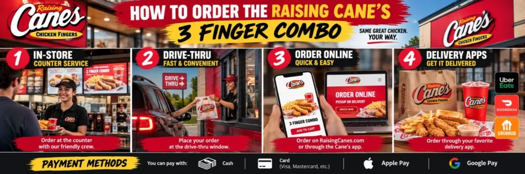 How to Order the Raising Cane’s 3 Finger Combo